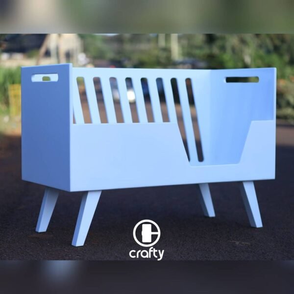 All White Baby Cot - Image 2