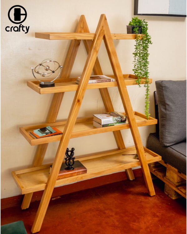 Cypress A-Frame Books and Decor Shelf