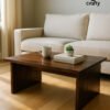 Walnut Stained Block Coffee Table